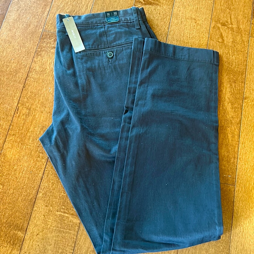 Jcrew mens 770s straight line chinos 31x32 grey NWT